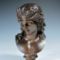 Hot Sale for Metal Craft Antique Bronze Lady Female Bust Statue
